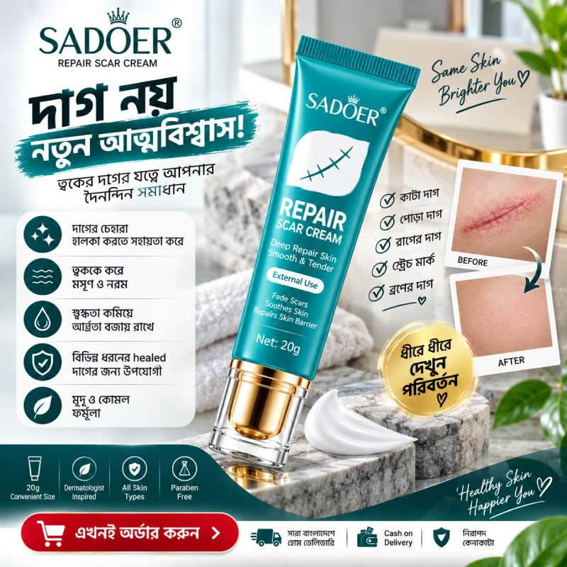 স্যাডোর রিপেয়ার স্কার ক্রিম – ২০ গ্রাম